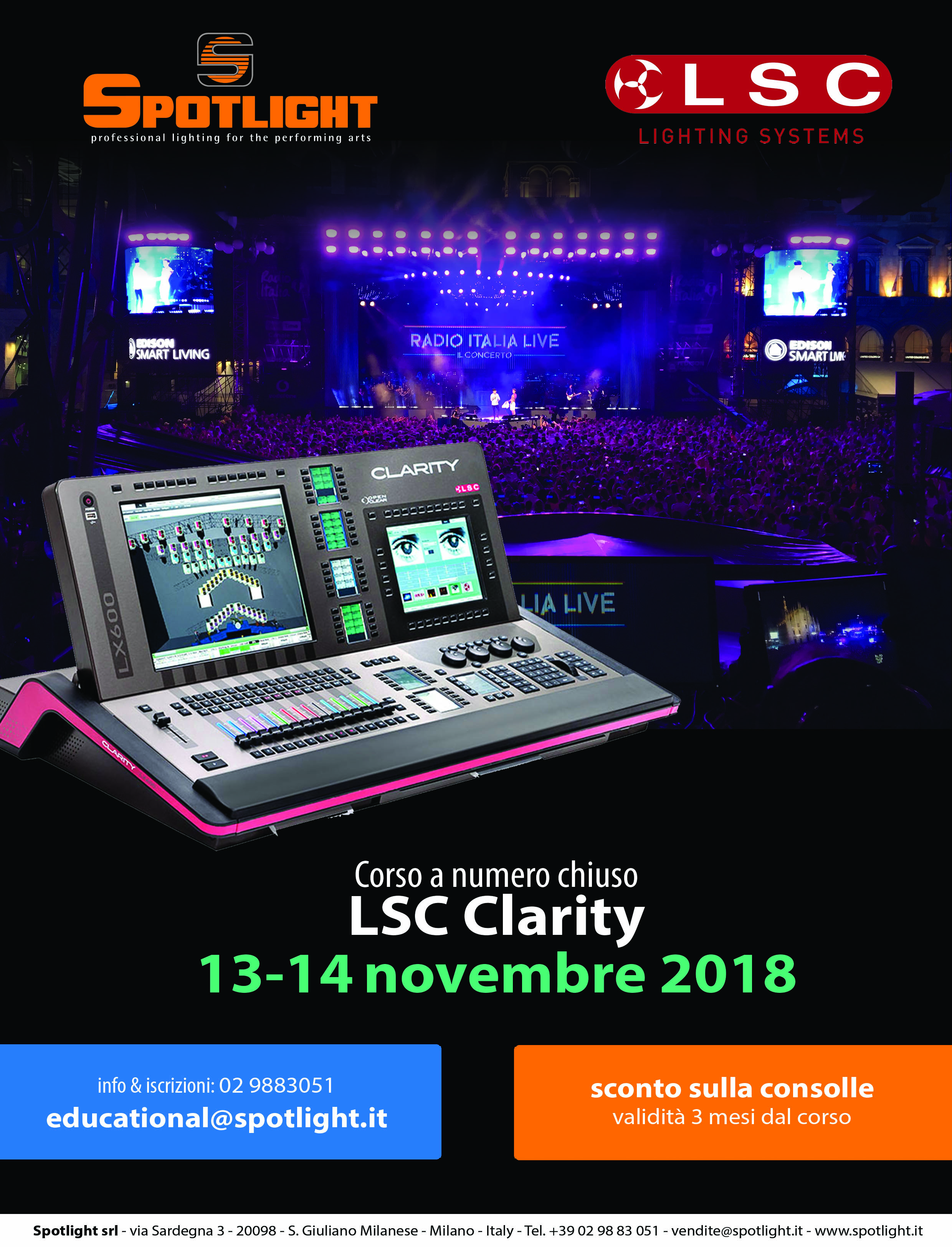 Locandina Formazione LSC Clarity con data